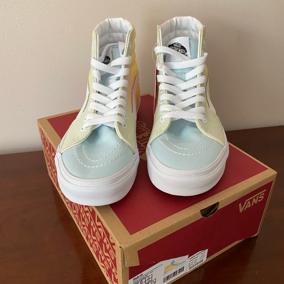 Vans Sk8-Hi Pastel Color Bock Sneaker Womens Size 7 - Picture 3 of 6